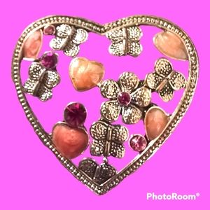 Vintage heart pin